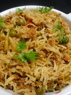 A picture of Keema Pulao.