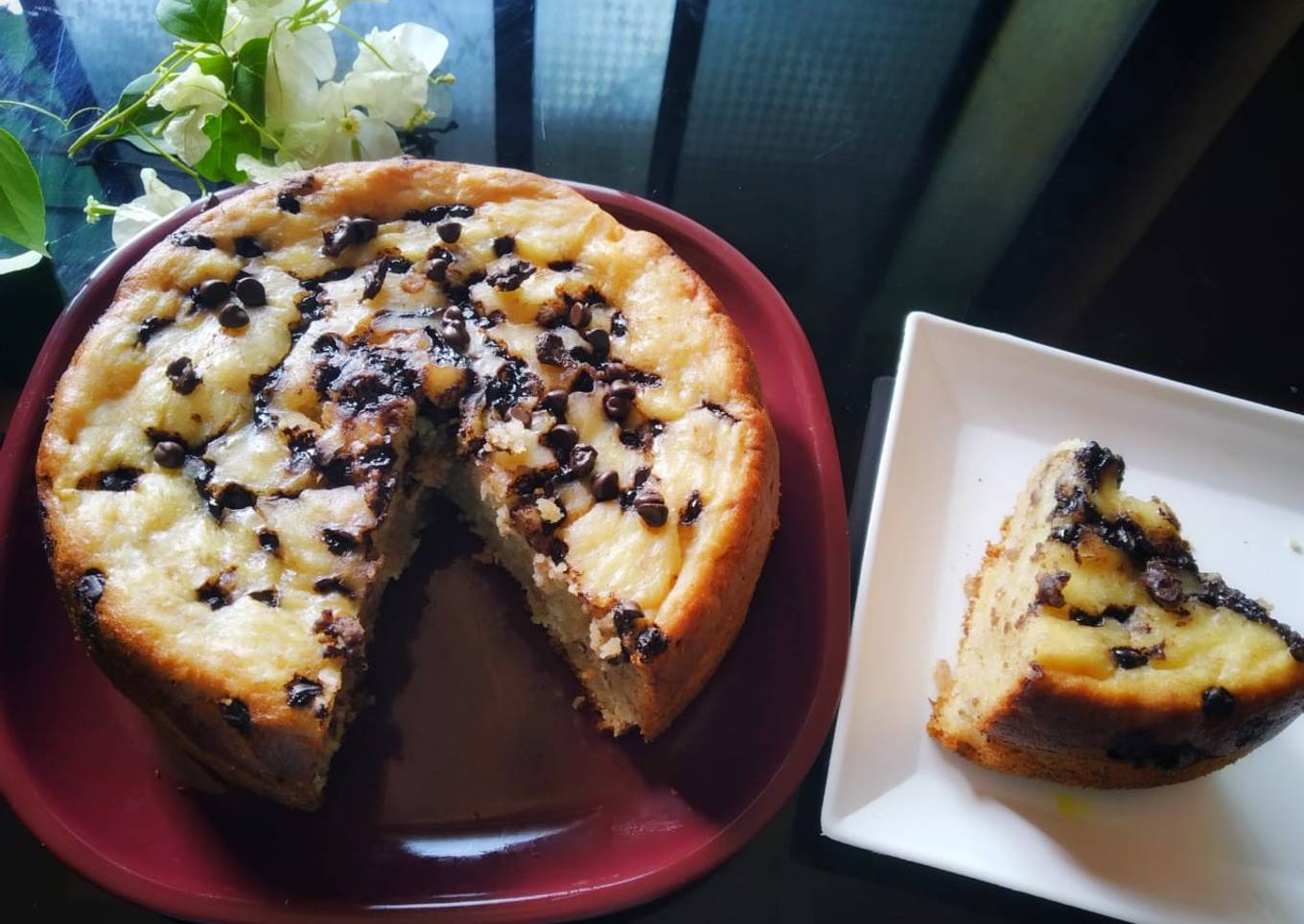 Banana Choco chip cake