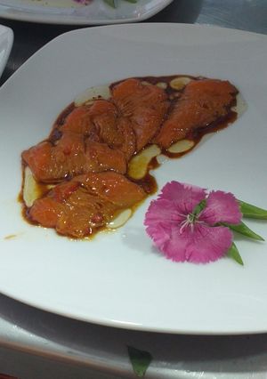 Una foto de Tiradito Nikkei de trucha