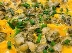 Hình của món Hàu chiên trứng.