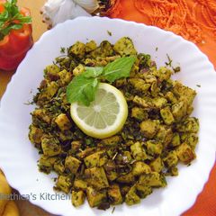 A picture of Kasuri Yam (Suran) Stir Fry.