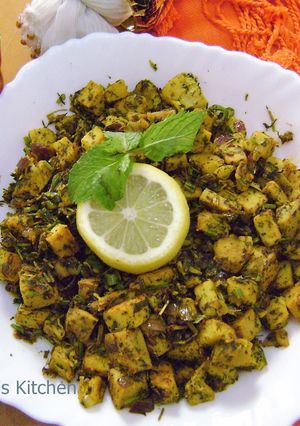 A picture of Kasuri Yam (Suran) Stir Fry.