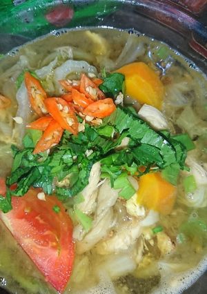 Foto resep Sup ayam sawi putih