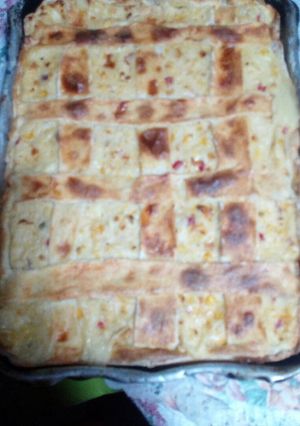 Una foto de Torta de Choclo