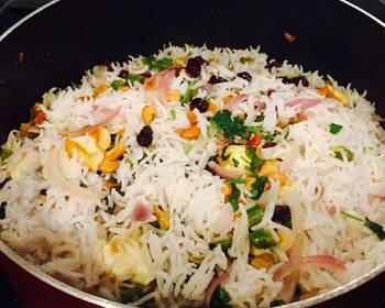 The New Way Serving Recipe Mushroom veggie Dum Biriyani Delicious Simple