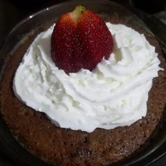 Brownie in microwave A picture of Brownie in microwave.