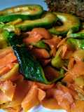 Vegetales con vinagreta de miel y naranja!