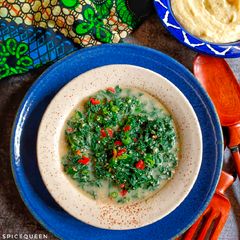 A picture of Pumpkin Leaves Curry (Zambian Style).