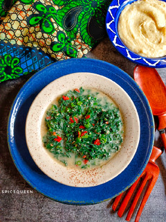A picture of Pumpkin Leaves Curry (Zambian Style).