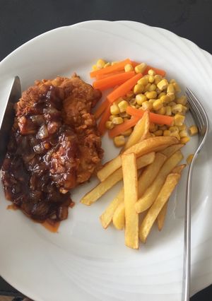 Foto resep Chicken Steak Crispy Saos Teriyaki