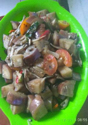 Foto resep Tumis terong ungu teri pedas nikmat