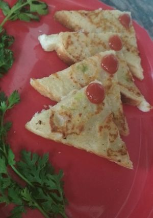 A picture of Open sandwich.