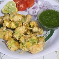 A picture of Grilled mushrooms.