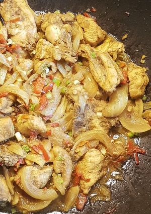 Foto resep Ayam Tumis Bawang Bombay