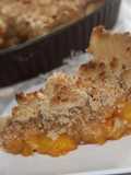 Tarte crumble aux pèches