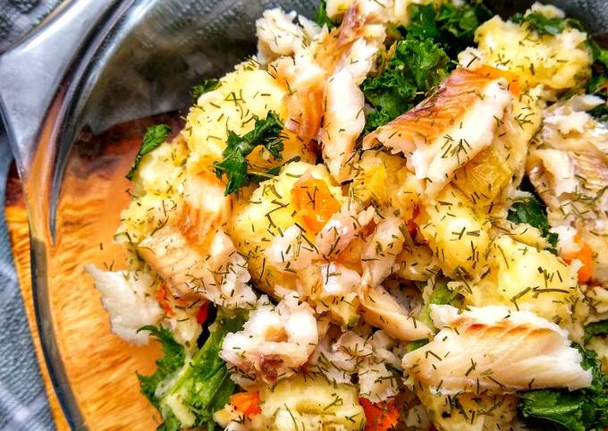 Summery Potato Salad With A Fish Twist