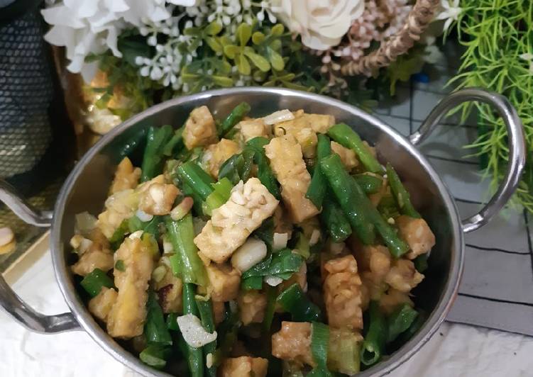 Resep Tumis Tempe Kacang Cabe Hijau Anti Gagal