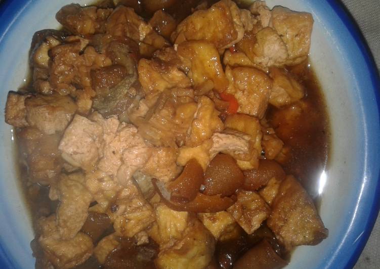 Sambel goreng Cihu (cingur&tahu)