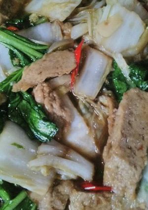 Foto resep Oseng oseng tempura sawi