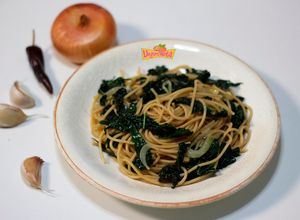 Una foto de Pasta con Cavolo Nero (o Col Negra)