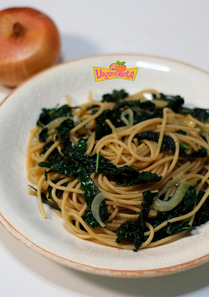 Una foto de Pasta con Cavolo Nero (o Col Negra)