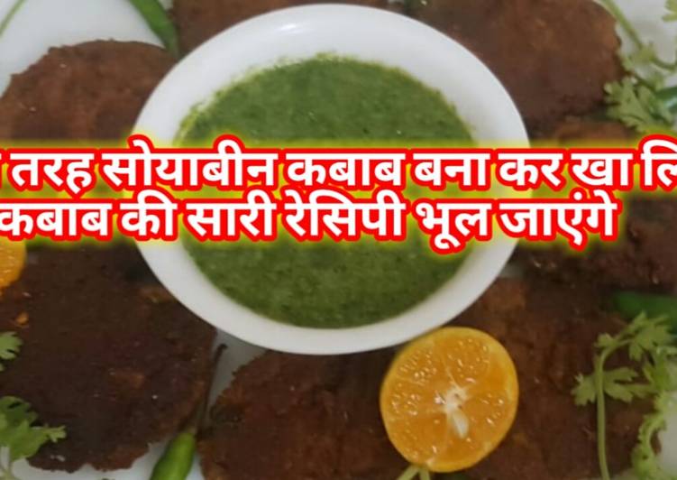 Recipe of Ultimate Soybean Shami Kabab | Shami Kabab Recipe | Veg Kabab