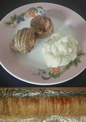 Una foto de Rollo de carne molida horneado