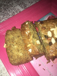 A picture of Banana bread soft and moist.