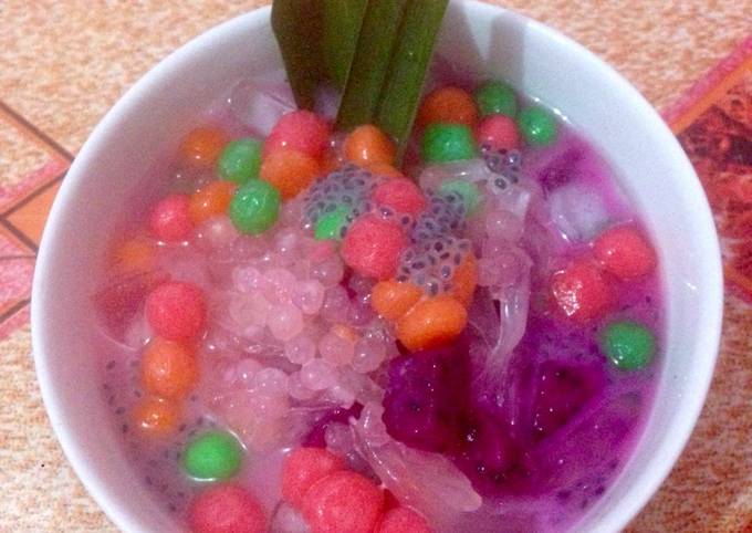 Resep Es Buah Pelangi With Bubble Bikinramadanberkesan Oleh Ridhazakkir Cookpad