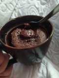 Mug chocolate, plátano/ café