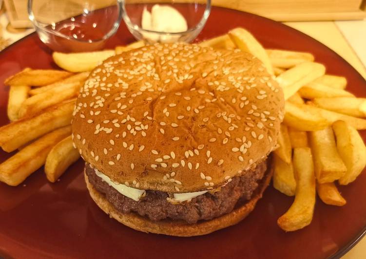 Hamburger Echalottes - Oeuf - Champignons