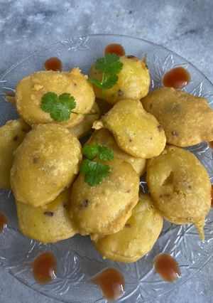 A picture of One bite potato.