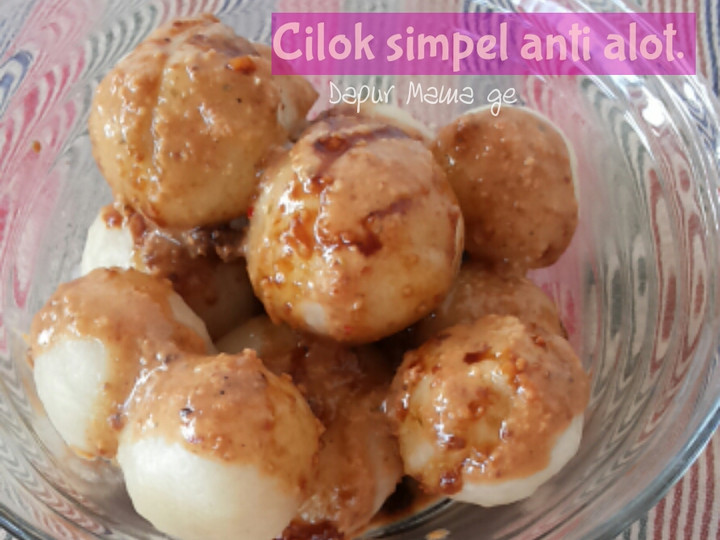 Ini dia! Resep  memasak Cilok keju simpel anti alot yang spesial