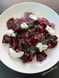 Betterave rôties, citron confit et sauce tahini- yaourt@4PassionFood #pâques