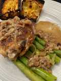 Chicken in a Bacon and White Wine Sauce