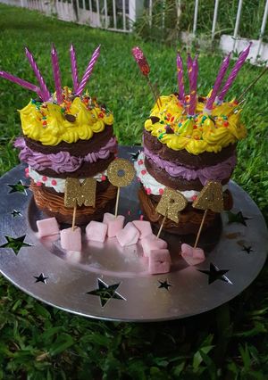 Una foto de Torta Hamburguesas de chocolate Cumpleaños "Mora"
