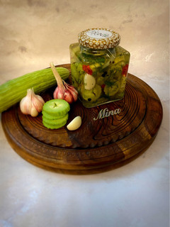 عکسی از دستور ترشی خیار چنبر