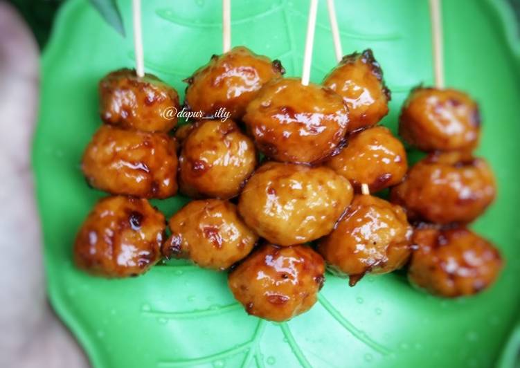 Bakso Ayam Jamur Tiram Bakar Saus Bolognese