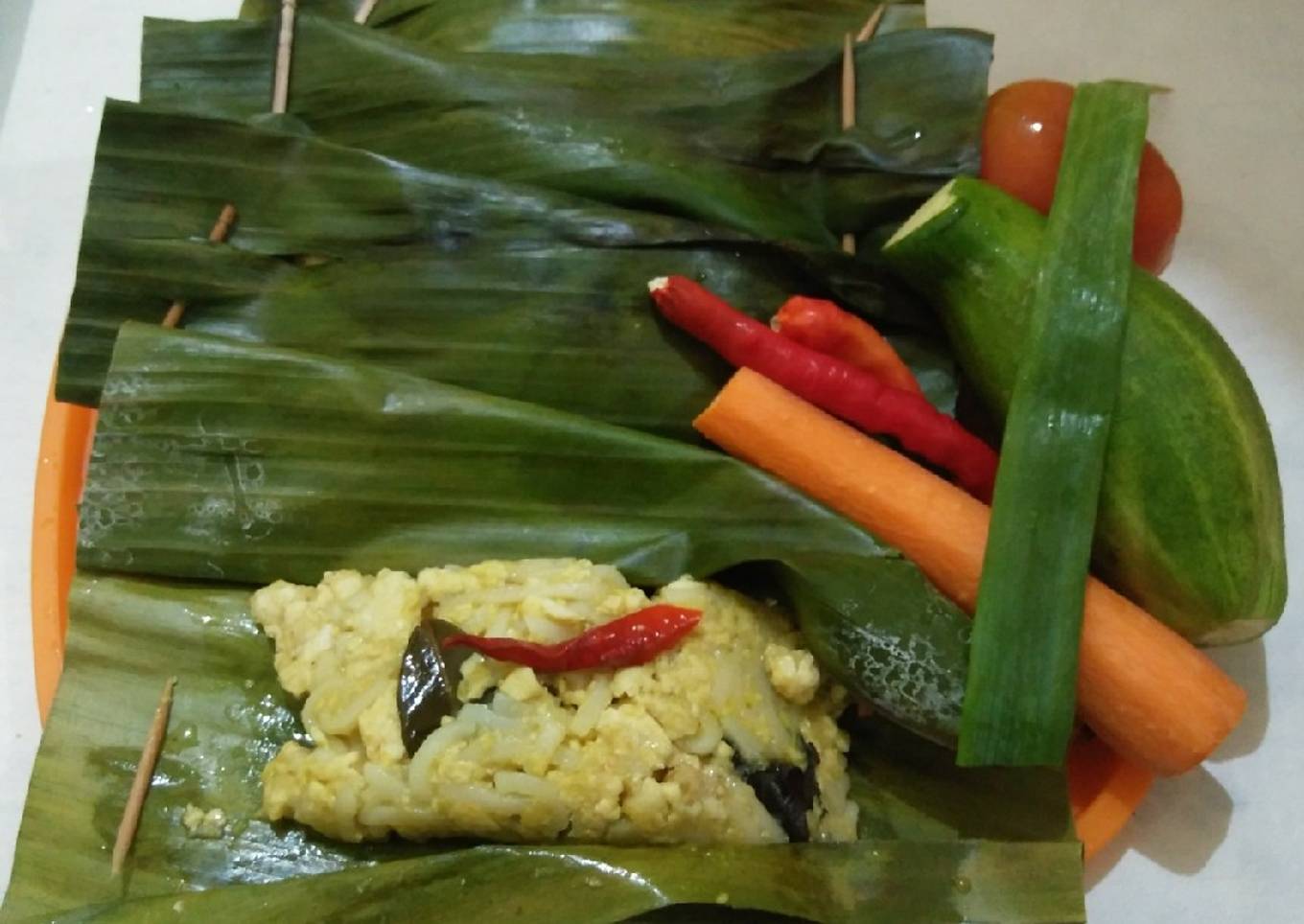 Pepes tahu istimewa(TahuMi-AyamAti ampela)#pr_bukanpepesankosong