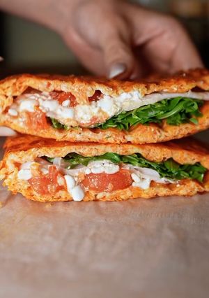 Una foto de Fajitas de tortas de zanahorias