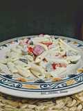Macarrones con verduras y queso
