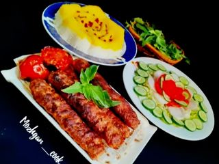 همه چیز درباره مزه دار کردن و پخت کباب کوبیده مرغ خونگی 😉😍