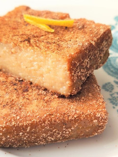 Una foto de "Leche Frita" Vegana y sin azúcar