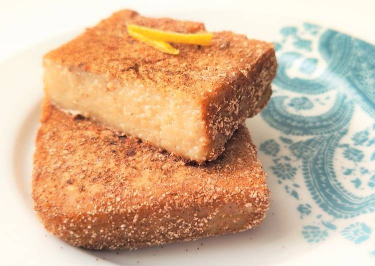 "Leche Frita" Vegana y sin azúcar