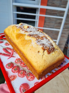 Una foto de Budín de Coco y Dulce de Leche