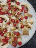 Carpaccio de Champiñón con granada