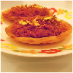 Carrot Halwa Tart A picture of Carrot Halwa Tart.