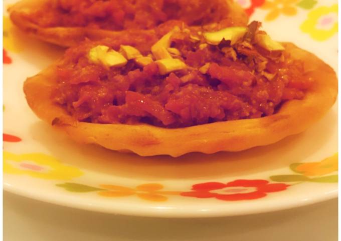 Carrot Halwa Tart