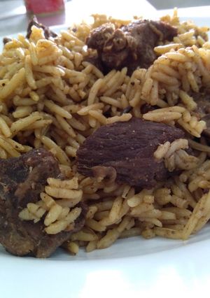 A picture of Beef pilau.