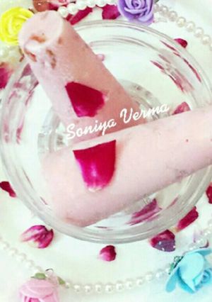 A picture of Rose Gulkand Kulfi.